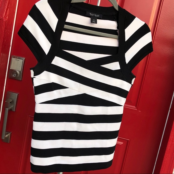 SOLD      White House Black Market Striped Top - Picture 2 of 3